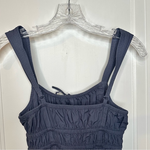 Aritzia Sunday Best Martine Poplin Midi Dress Blue Grey Midi Dress - Picture 8 of 16